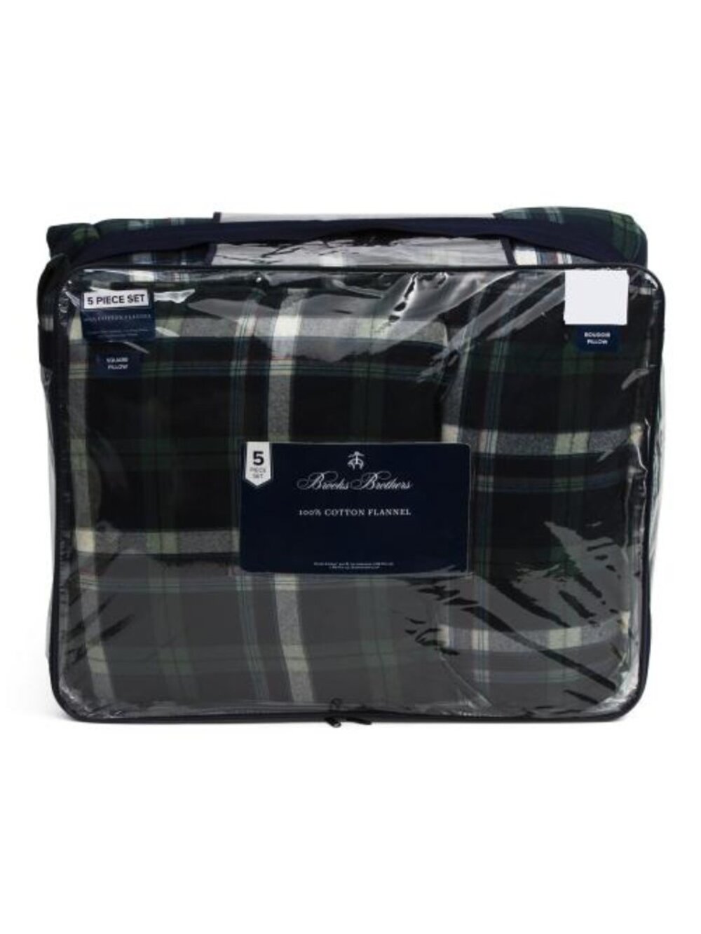 BROOKS BROTHERS 5pc Plaid Comforter Set